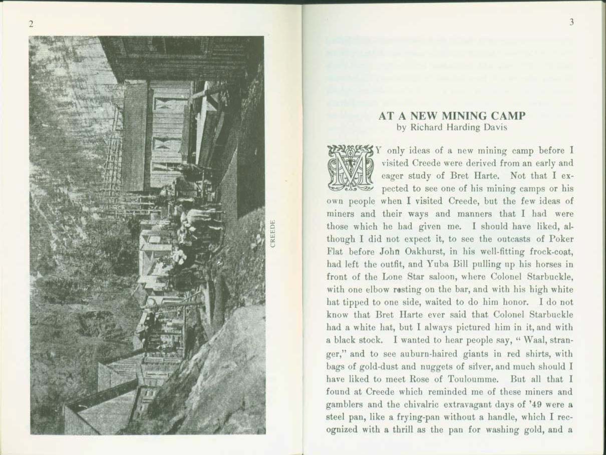 AT A NEW MINING CAMP: Creede of Colorado, 1892. vist0018b